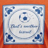 JAP Oranje EK voetbal 2024 heren shirt (Maat L) - Regular fit - Oranje kleding - "That's another biscuit" - 100% Katoen t-shirt