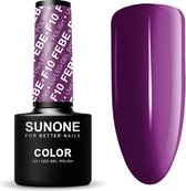 SUNONE UV/LED Hybride Gellak 5ml. - F10 Febe - Paars - Glanzend - Gel nagellak