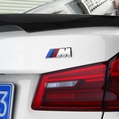 BMW M Embleem Zilver - M Embleem Geschikt voor BMW - M Sticker Kofferbak Zilver