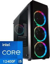 PC de Gaming RVB circulaire | Intel Core i5-12400F | GeForce RTX 4060 | 32 Go de mémoire DDR4 | SSD 1 To - NVMe | Windows 11 Pro