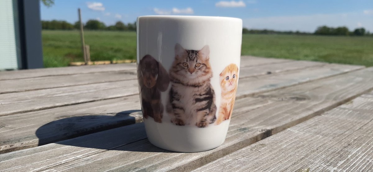 Mok met katten en honden versie 2