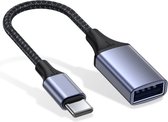 USB Adapter - USB-A (v) naar USB Type-C (m) - OTG Adapter - USB 2.0 - A10 - 15cm - Grijs