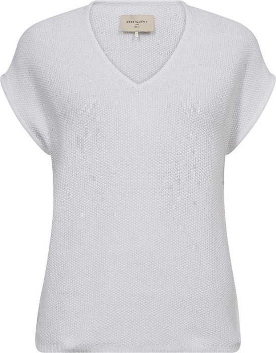 Freequent T-shirt Fqcotla Pullover 203904 Briliant White Dames Maat - XS