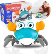 Lopende & Dansende Krab - Walking Crab - Bewegend Speelgoed - Baby - Peuter - Toy - Speelgoed - Fijne Motoriek - Hondenspeelgoed - Hondenspeeltjes - Montessori Speelgoed - Crawling Crab - Bekend van TikTok - Tummy Time - Met lichtjes en muziek