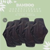 5 pièces de Serviettes hygiéniques lavables en bambou ECO - réutilisables - serviettes hygiéniques