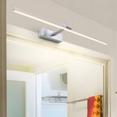 Badkamerspiegel met Wandlamp - Modern Design - Verstelbare Spiegel - Geïntegreerde Verlichting - Hoogwaardige Materialen