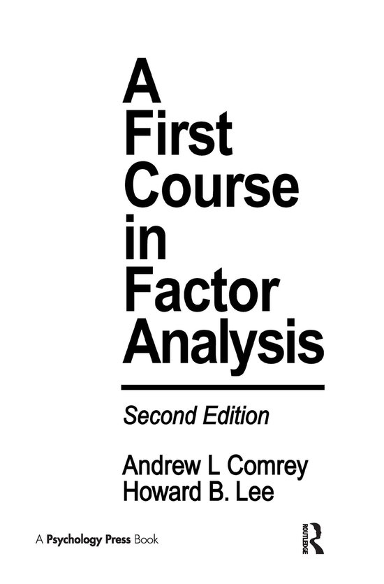 A First Course in Factor Analysis - cover