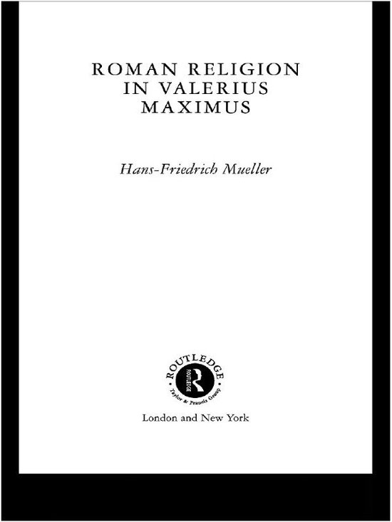 Roman Religion in Valerius Maximus - cover