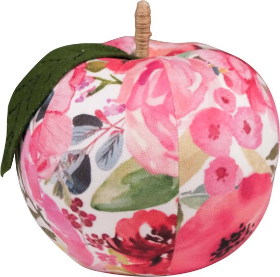 décoration fait main citrouille fleury pomme 20cm