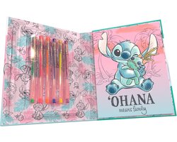 foto van Disney Lilo & Stitch Kleurboek met 6 Gekleurde Gel Pennen - Hobby - Tekenen - Kleuren