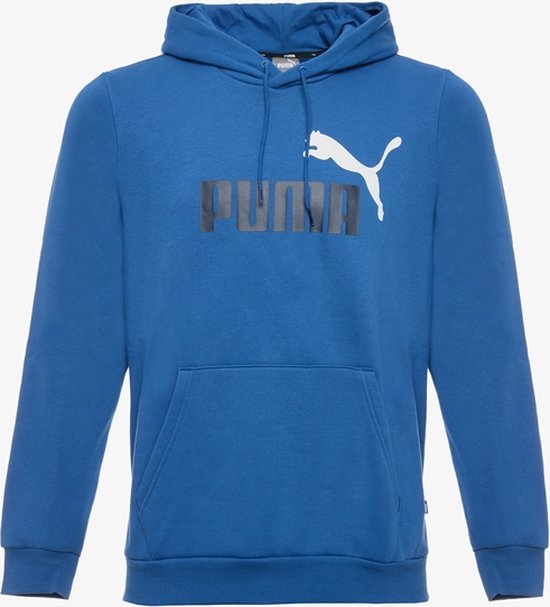 Puma ESS+ Col 2 Big Logo heren hoodie blauw - Maat S