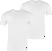 Polo Ralph Lauren Heren T-Shirt CLASSIC CREW NECK 2-pack regular fit Wit Ronde Hals Volwassenen
