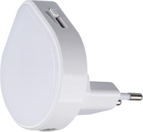 Kanlux Stekkerlamp Nachtlamp Dag en Nacht sensor Wit - ULOV
