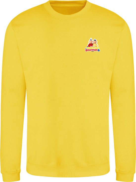 Crew sweater Buurman & Buurman Geel XL