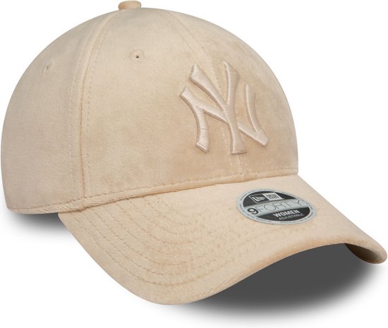 Casquette Femme New Era 9Forty - VELOUR New York Yankees beige - Taille Unique