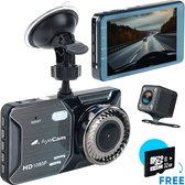 AyeCam Dashcam Pro – Dashcam voor Auto voor en Achter - FULL HD & Nachtvisie – G-Sensor - Incl. 32GB SD