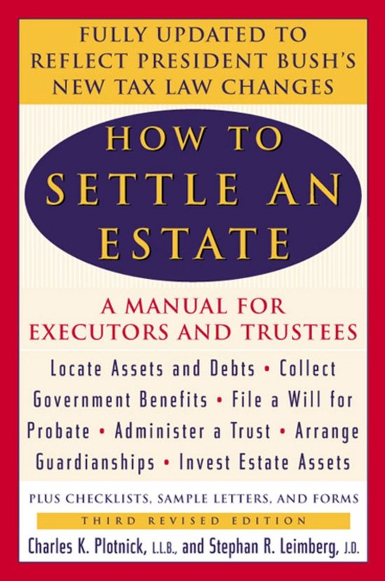 How to Settle an Estate - cover