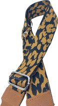 Schoudertas band - Hengsel - Bag strap - Fabric straps - Boho - Chique - Chic - Oranje luipaardstijl