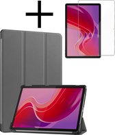 Hoesje Geschikt voor Lenovo Tab M11 Hoesje Case Hard Cover Hoes Book Case Met Screenprotector - Grijs