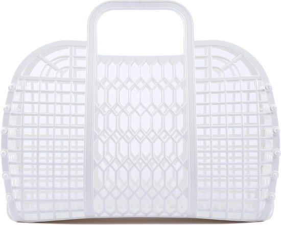 BABANA Jelly Bags – Panier Cadeau Réutilisable – Sac De Plage Pour Filles – Sac à Main Pour Enfant – Halloween, Mariage, Pâques, Noir, Petit