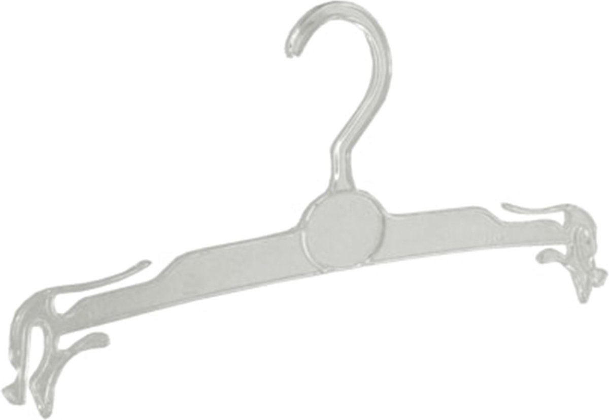 De Kledinghanger Gigant - Lingeriehanger - BH Hanger - Badmode Hanger - LS32 - 20 Stuks - Kunststof- Transparant - 32 cm - Kledinghanger - Kleerhanger (LS32_02/20)