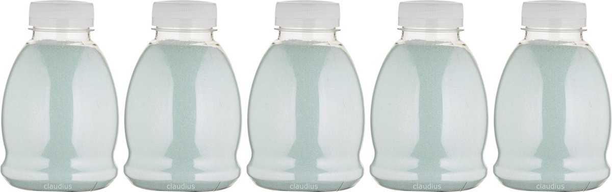 Goedkoopste Scrubzout Hammam Herbal - 375 gram - Fles met transparante dop - Set van 5 stuks - Hydraterende Lichaamsscrub