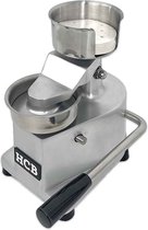 HCB® - Professionele Horeca Hamburgerpers - 100 mm - RVS - Hamburgermaker - Hamburger pers - 20x26x29 cm (BxDxH)