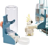 Distributeur d'eau automatique Vogels, distributeur d'eau automatique pour animaux de compagnie, distributeur d' Vogel pour perruches, oiseaux, calopsittes, perroquets (bleu)