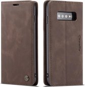 Samsung Galaxy S10 Plus Hoesje - CaseMe Book Case - Donkerbruin