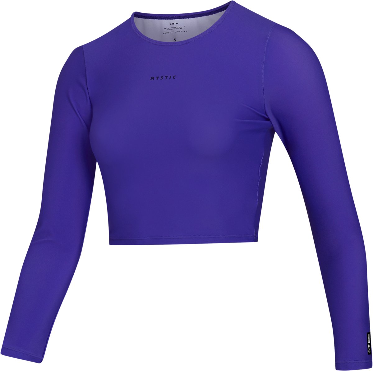 Mystic Dames Sunn Long Sleeve Crop Lycra Vest - Purp