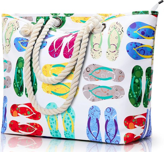 Grote Strandtas Met Ritssluiting Waterdichte Badtas Strandtas Xl 