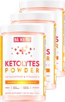 Be Keto | Keto Electrolytes Powder | Sunshine Orange 200g | 3 stuks | 3 x 200 gram