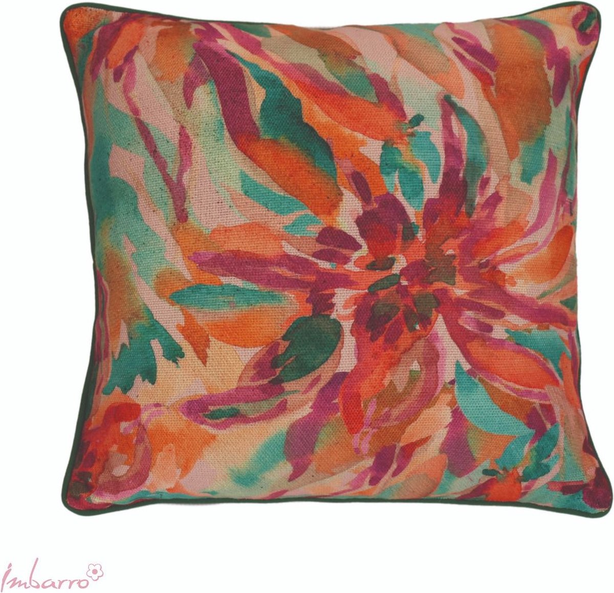Imbarro - Sierkussen - Kussen - Anemone - Binnen/Buiten - P.E.T. Gerecycled Plastic - 45x45cm