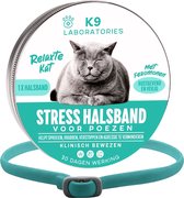 Antistress halsband kat Turquoise - Feromonen - Anti-stressmiddel voor katten - Alternatief voor Feliway verdamper - Feromonen kat - Bij agressie, sproeien, conflicten of verandering