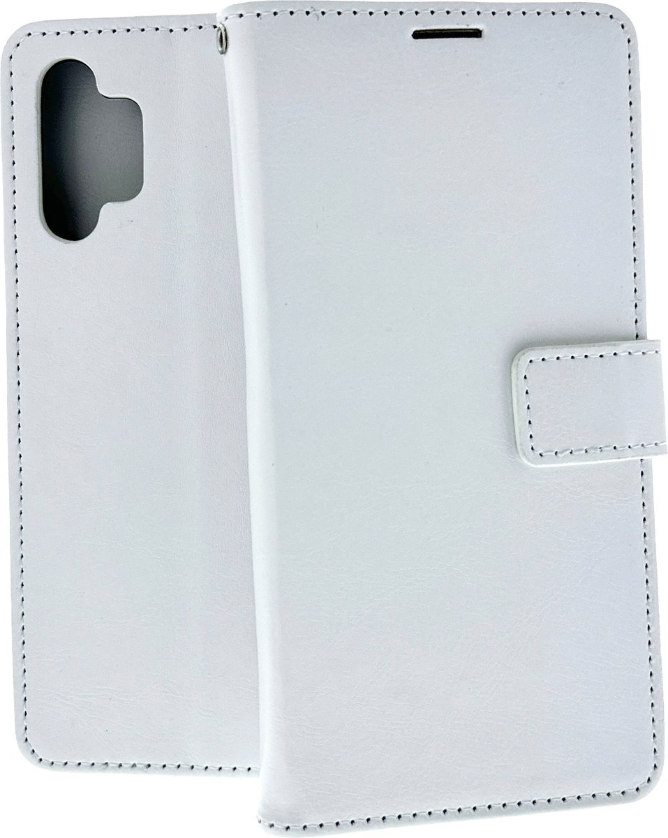 Bookcase Geschikt voor: Samsung Galaxy A13 4G Wit - portemonee hoesje - ZT Accessoires