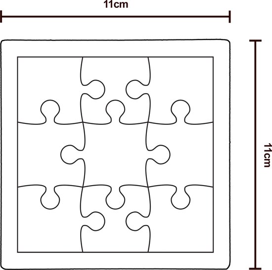 Puzzle enfant Voiture - Puzzle 9 pièces - puzzle en bois