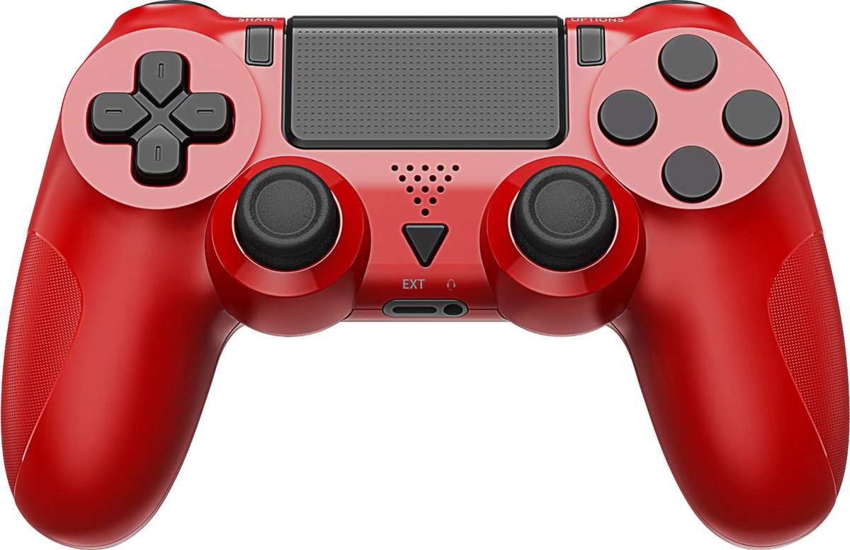 Dadson Draadloze Controller - Geschikt voor PS4 - Rood - Dadson