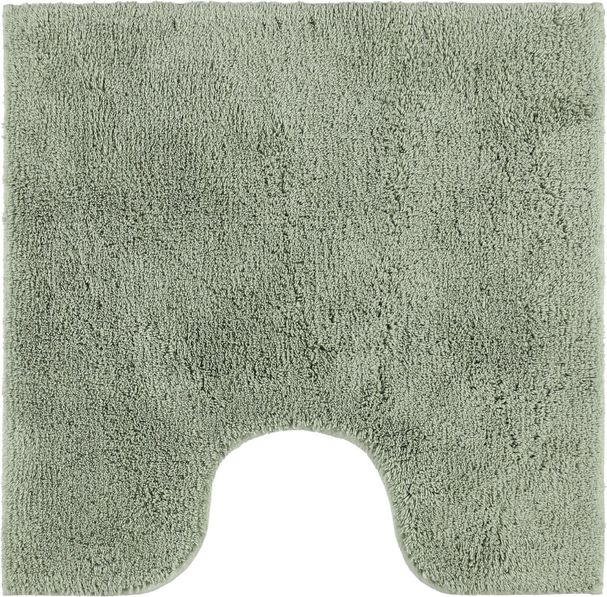 Casilin Toiletmat Vierkant - 60 x 60cm Havana - WC Mat met Uitsparing - Waterabsorberende Badmat - Wasbaar en Sneldrogend - 100% Katoen - Groen
