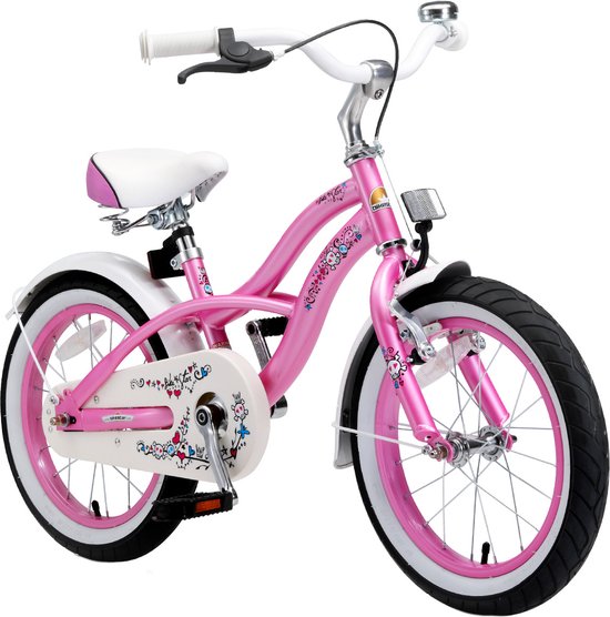 Velo pour enfants Bikestar 16 pouces Cruiser rose bol
