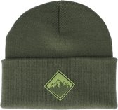 Hatstore- Mountain Patch Olive/Green Beanie - Wild Spirit Cap