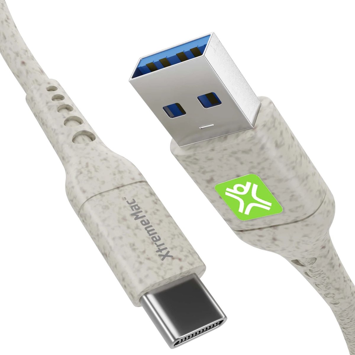 XtremeMac USB-C naar USB-A Kabel - 2 Meter - Wit (ECO)