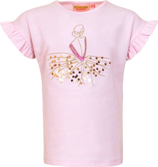 SOMEONE ANAIS-SG-02-C T-shirt Filles - ROSE DOUX - Taille 128