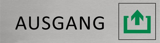 Aluminium Türschild Kühlraum 165x45mm - Mit 3M-Klebeband Für Einfache Montage Ohne Bohren