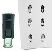 CombiCraft Stempel Schoenafdruk 10mm rond - zwarte inkt