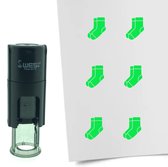 CombiCraft Stempel Sok 10mm rond - Groene inkt