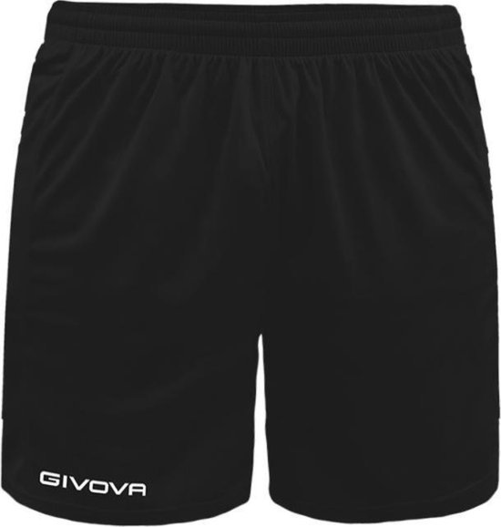 Short Givova Capo P018, korte broek zwart, maat XS, geborduurd logo