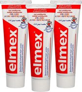 Elmex Peuter - Tandpasta - 0/5 jaar - 3x75ml - Voordeelverpakking