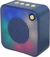 AnyPrice® Bluetooth RGB Speaker Blauw - Draadloos en Draagbaar - Waterproof - Met Microfoon en USB-C Kabel