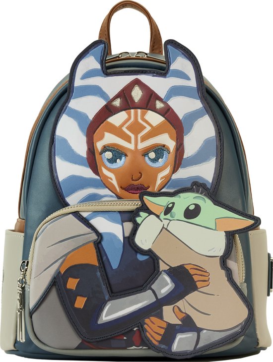 Star Wars Loungefly Backpack The Mandalorian Ahsoka Holding Grogu