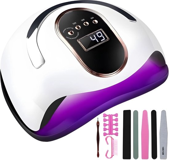 NEONAIL LED Lamp 36W/48 LCD Display - UV Lamp voor Gelnagels - Doe Het Zelf - Nagellak UV Lamp - LED Nagellamp - Nail Lamp - Timer 10/30/60/99s /Low heat mode/Double power